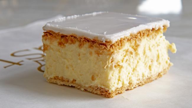 The traditional vanilla slice from Gusto Bakery in Strathmore. Picture: Andy Brownbill