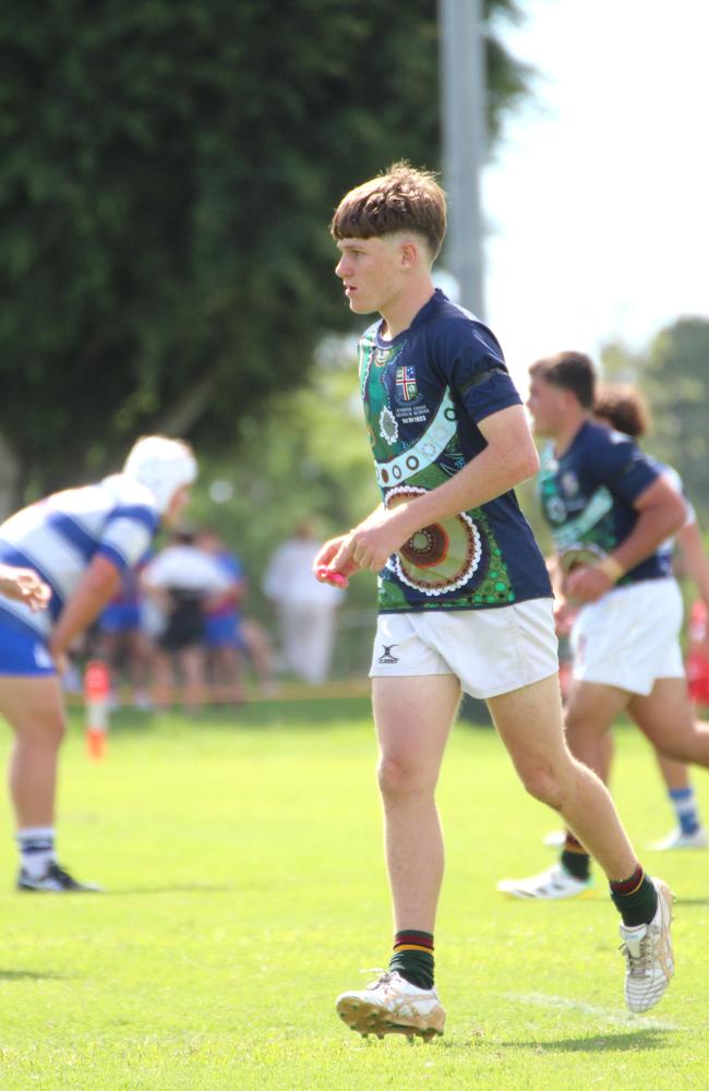 Ballymore Cup rugby action at the Albany Creek Brumbies Junior Rugby Union Club on Friday, April 12, 2024.