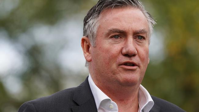 Eddie McGuire paid tribute to his late mum. Picture: AAP Image/Stefan Postles