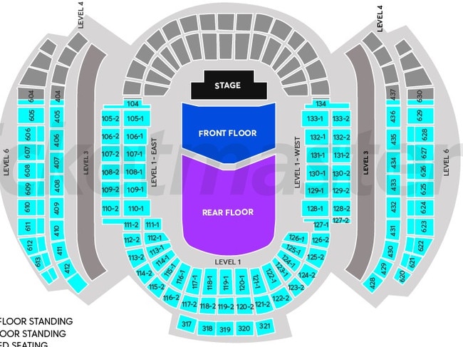 Oasis will also perform two nights at Sydney’s Accor Stadium. Picture: Ticketmaster.