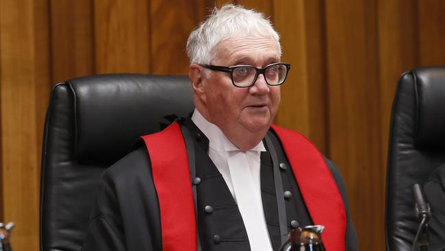 Chief Justice The Honourable Alan Blow AO. Ceremonial sitting for the 200 year anniversary of the Supreme Court of Tasmania. Picture: Nikki Davis-Jones