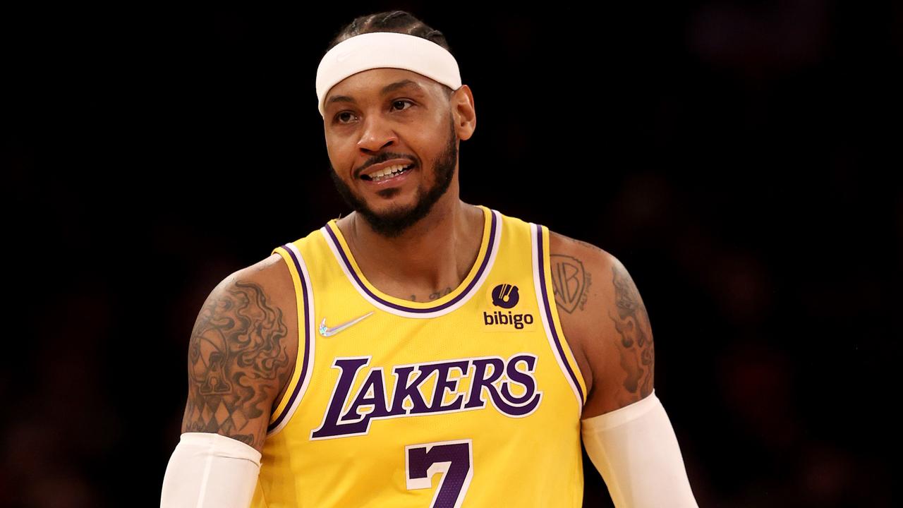 Carmelo Anthony has announced his retirement. (Photo by Elsa/Getty Images)