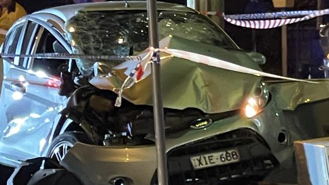 The fallout from an ugly crash in Oakleigh overnight. Picture: Supplied.