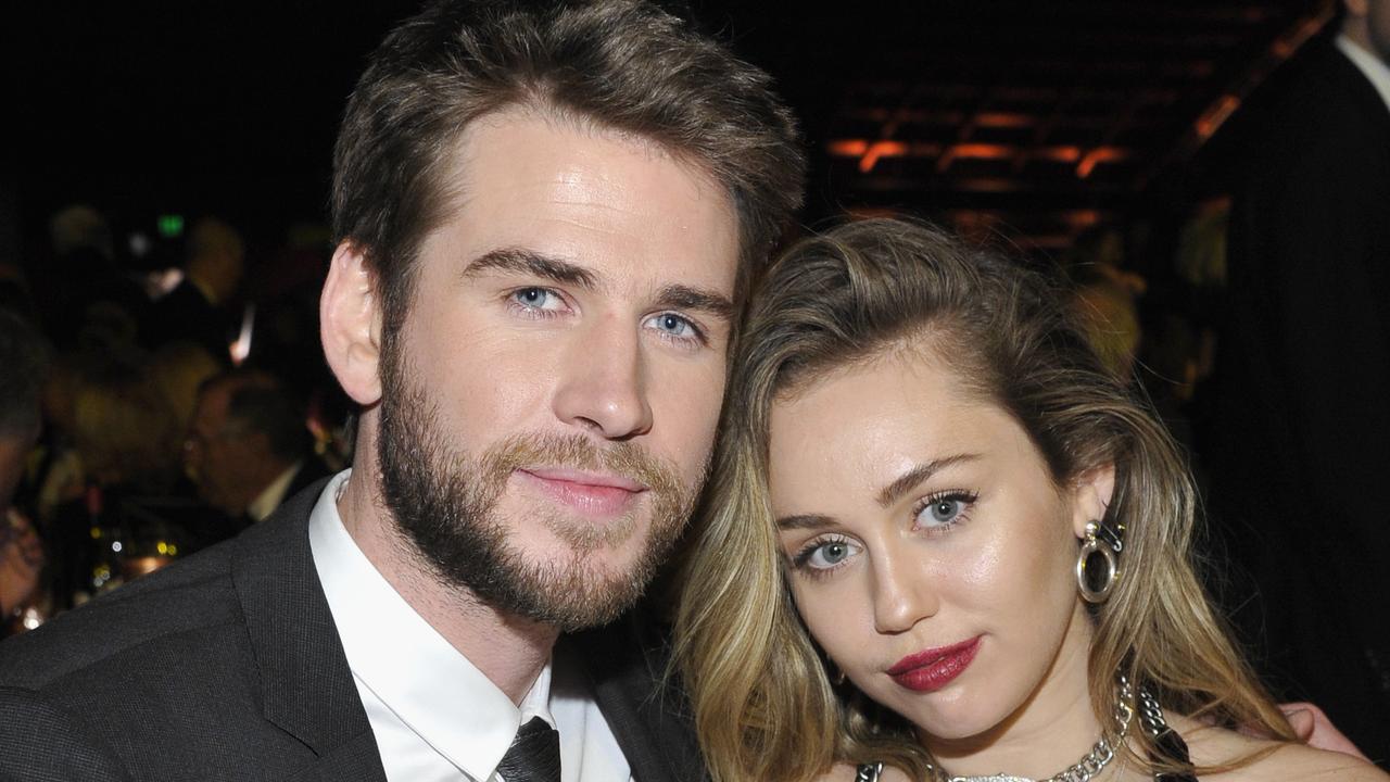 Liam Hemsworth and Miley Cyrus. Picture: John Sciulli/Getty Images for G'Day USA