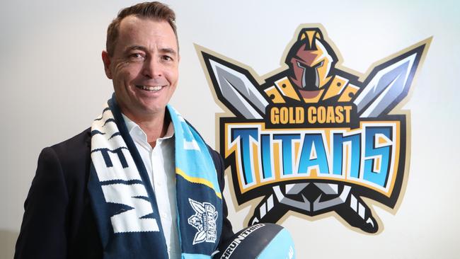 Steve Mitchell at Titans headquarters in Parkwood. Picture: Glenn Hampson