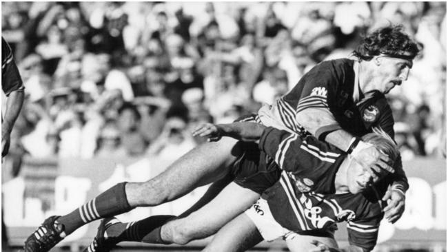 Brett Kenny in action for Parramatta in 1988.