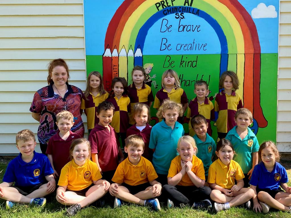 MY FIRST YEAR 2022: Chinchilla State School Prep A students with teacher Miss Anna Hunt.