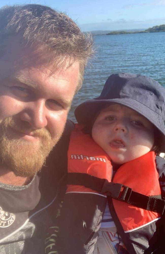 Ashton Jace Burns would often go fishing with his dad, Steven Burns. Picture: supplied