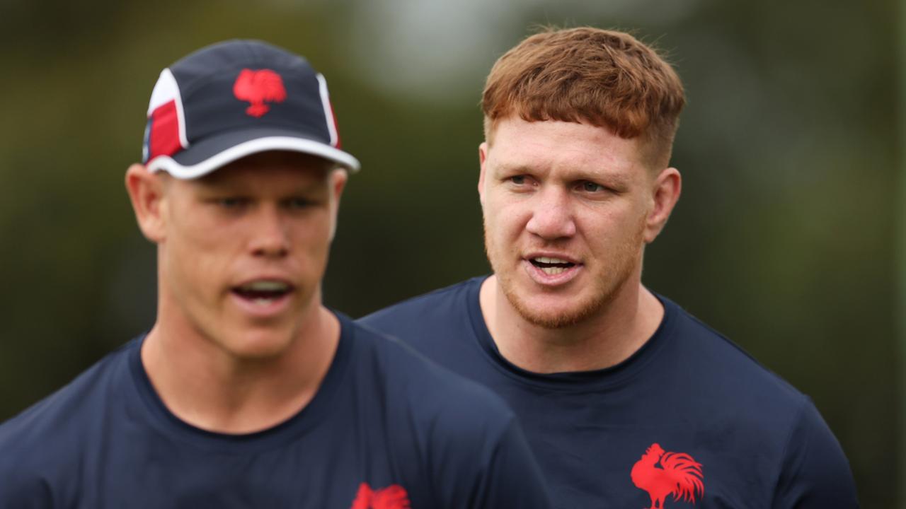 Dylan Napa returned to Roosters training on Tuesday on a train and trial deal. Picture: Matt King/Getty Images