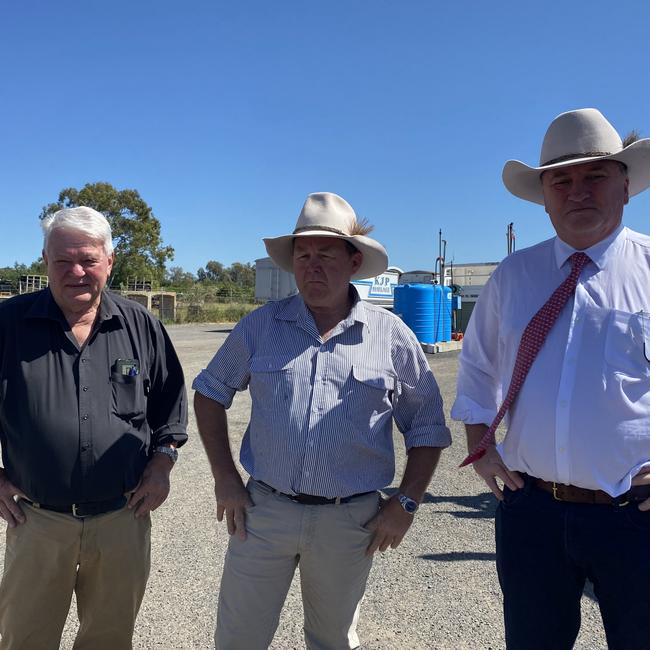 LNP candidate for Flynn Colin Boyce at KJP Haulage to announce almost $15m of funding to fix vital roads for industry in Gladstone Region. Picture: Nilsson Jones