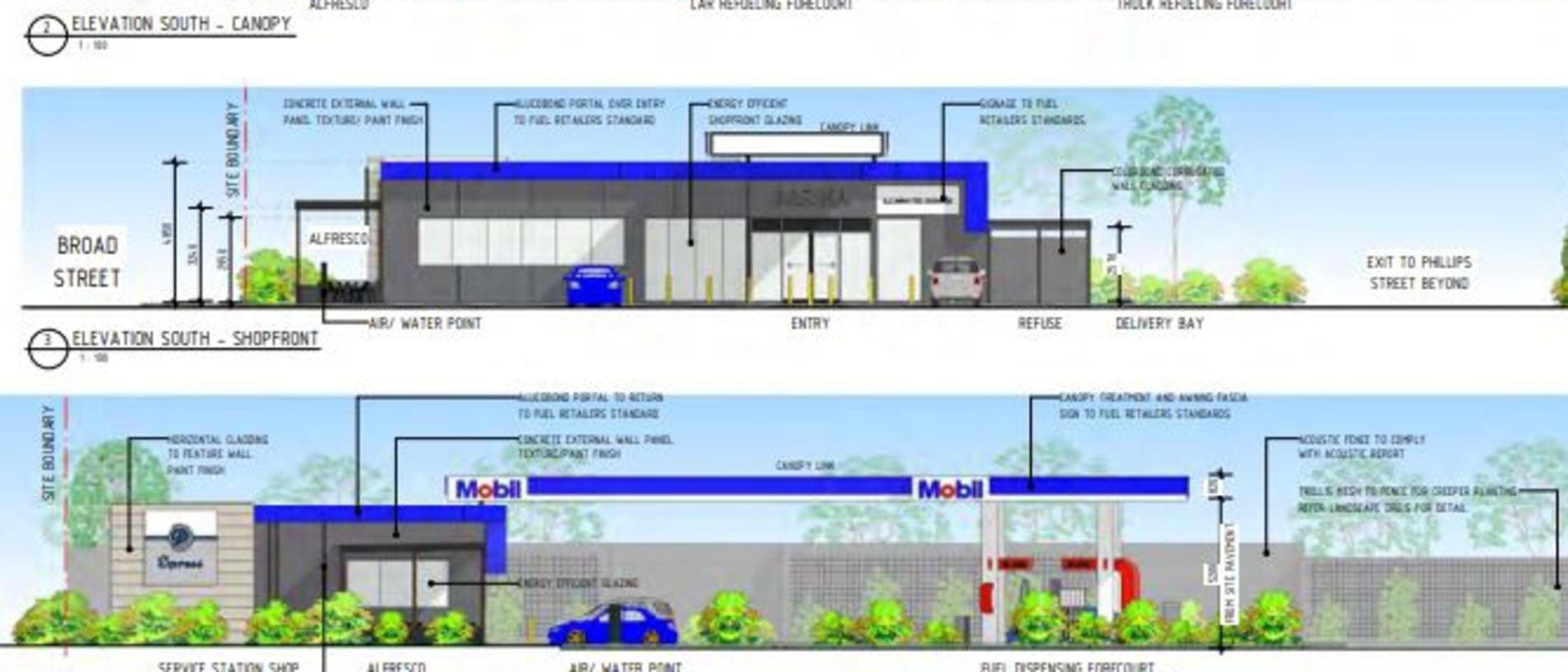 A new service station has been proposed for Broad St in Sarina. Picture: Mackay Regional Council