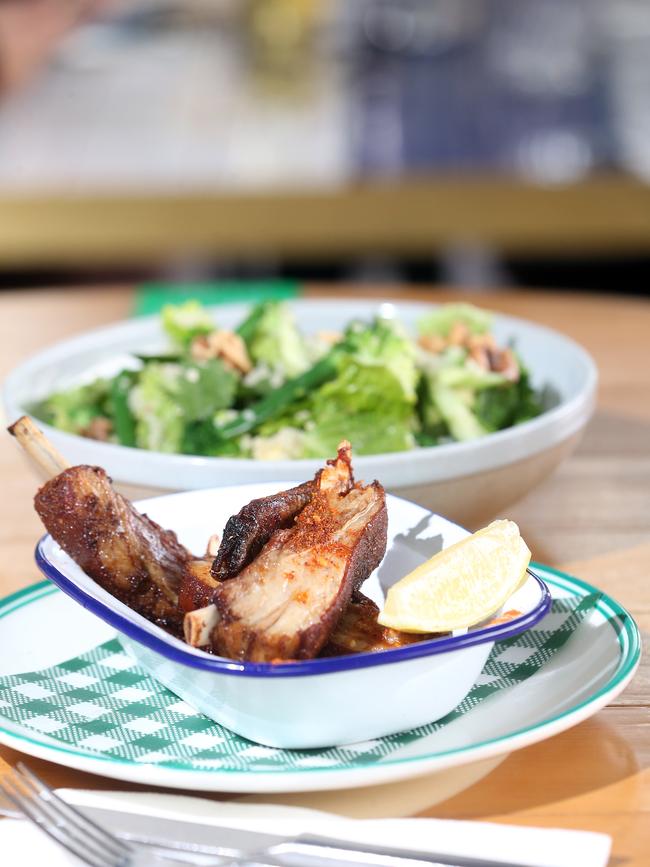 Fatty Sticky Lamb Ribs, Mexican merken spice, honey and lemon. Picture: Richard Gosling