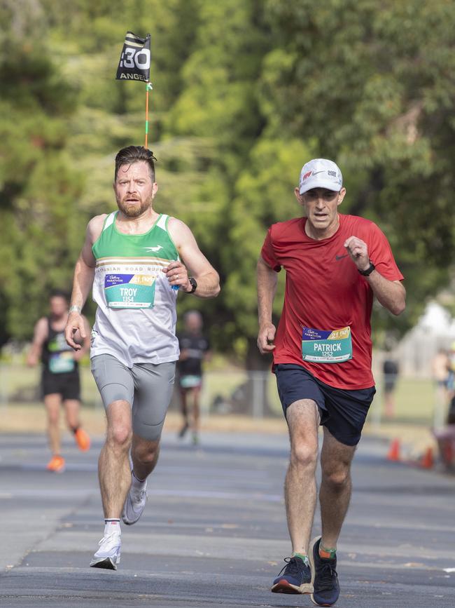 Cadbury Marathon, Troy Prince and Patrick Moroney. Picture: Chris Kidd