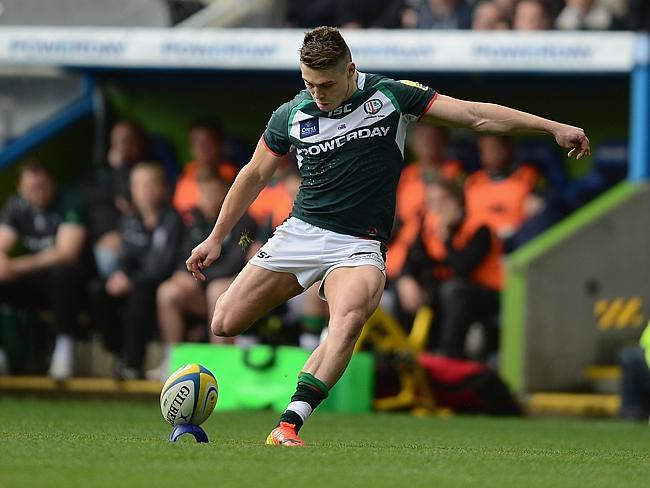 James O'Connor kicks a penalty during his last match for London Irish before joining Toulon.