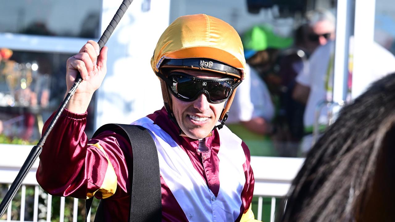 Supplied Editorial Ryan Maloney wins his first Queensland Group 1 aboard the Peter and
  Paul Snowden trained Huetor in the Doomben Cup. Picture: Grant Peters -
  Trackside Photography
