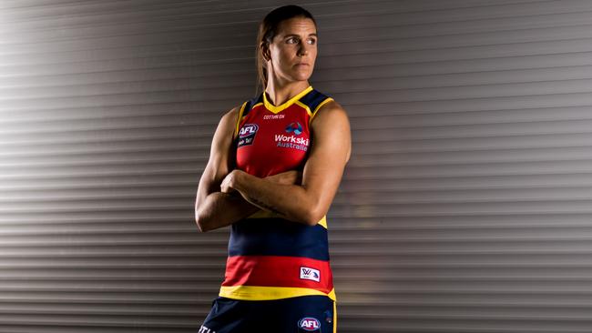 Crows co-captain Chelsea Randall has described the two-week isolation as ‘not ideal’