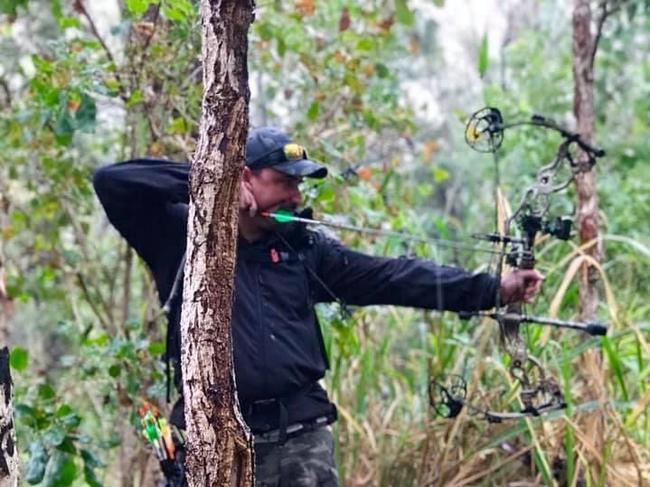 Sam Day of the Mackay and District Bowmen Club shooting his compound bow. Picture: Supplied.