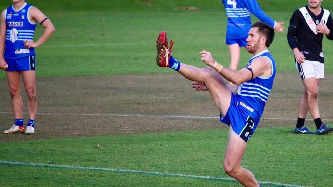 Sacred Heart Old Collegians' Tristan Carcuro remains one of the most talented forwards in the Adelaide Footy League. Picture: Nathan Fiegert