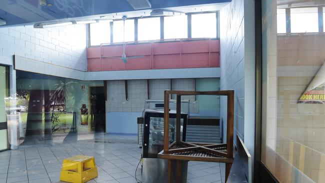 Empty buildings are seen in the Jabiru town centre last week. Picture: Keri Megelus