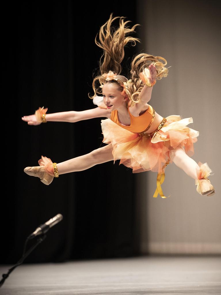 8 Years Song and Dance Solo. Isabelle Charlotte- Woolley during the Southern Tasmanian Dancing Eisteddfod, Wrest Point. Picture: Chris Kidd