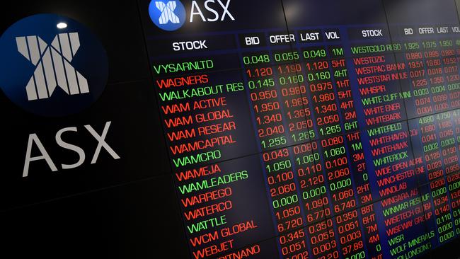 The Australian sharemarket is tipped to open in the red on Monday, following US and European markets lower. Picture: AAP Image/Joel Carrett