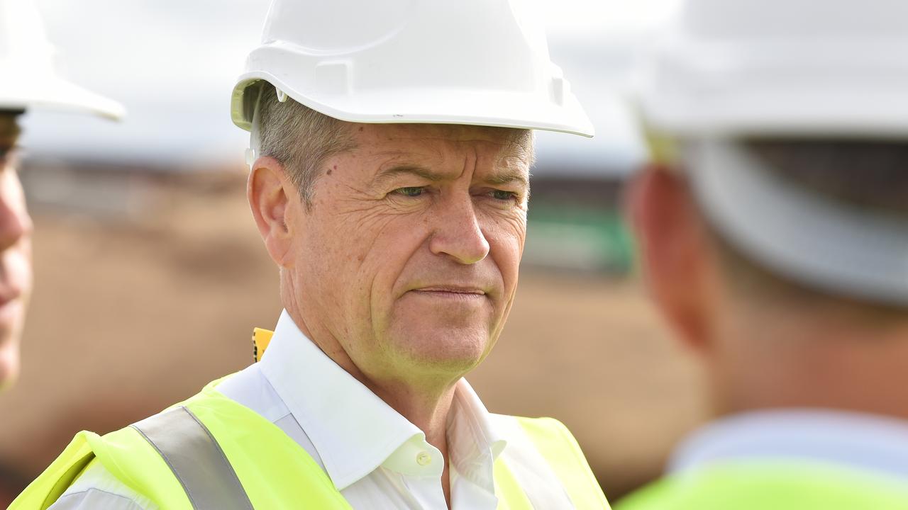 Federal Opposition Leader Bill Shorten during a tour of the "Repurpose It" recycling facility in Epping, Melbourne on March 31, 2019. Picture: AAP/James Ross