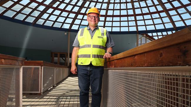 Executive Dean Professor Stuart Crispin at the old Forestry building that is set to be transformed as part of the UTAS city CBD move. Picture: Nikki Davis-Jones