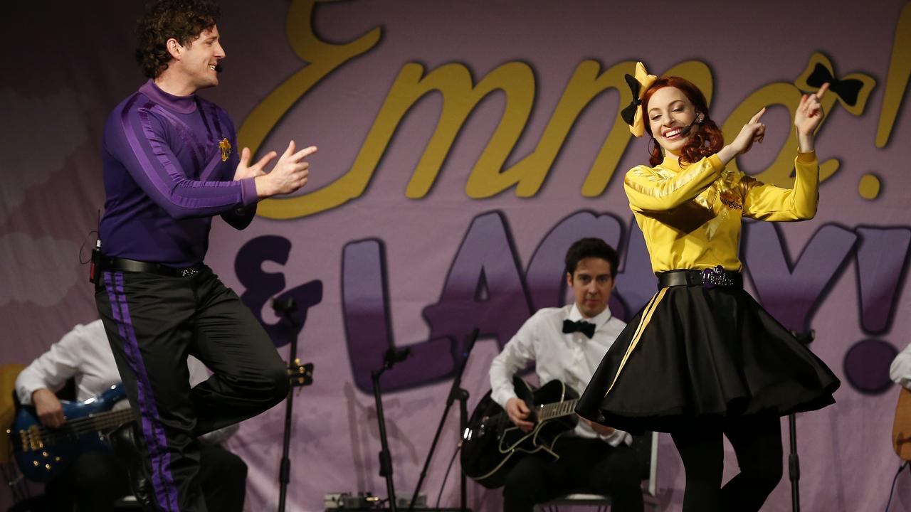 Emma and Lachy met when they joined The Wiggles 10 years ago. Picture: David Swift