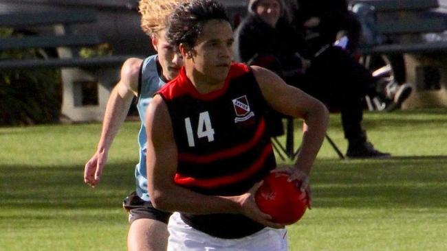 Alwyn Davey Jnr is a father-son option for Essendon at the end of the year. Picture: Xavier College