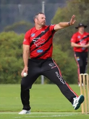 Snug Scuds Cricket Club bowler Dallas Millhouse. Picture: Carolyn Whitehouse