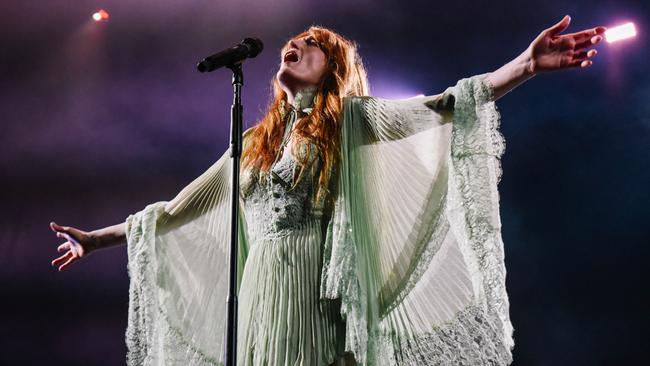 Florence Welch of Florence + The Machine performs at WOMADelaide in Botanic Park on Saturday, March 11, 2023. Picture: Jack Fenby, supplied