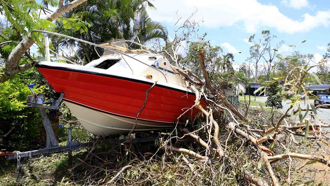 The storm left a trail of destruction. Pics Adam Head