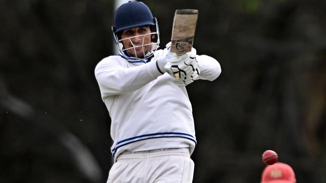 Haseeb Qureshi in action for Greenvale Kangaroos. Picture: Andy Brownbill