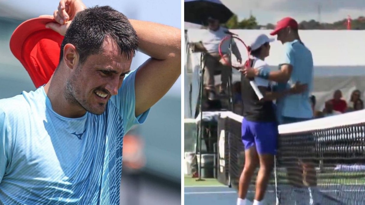 Tomic breaks record in 39-minute bloodbath