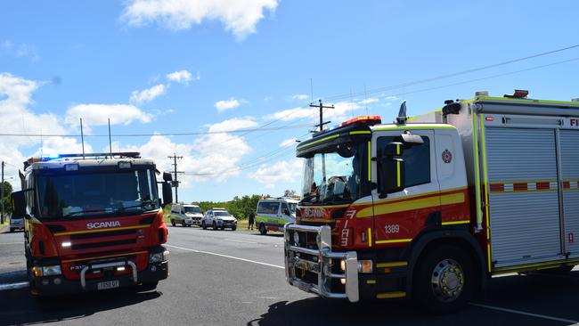 Queensland Fire and Emergency Services were called to a shed fire at Charlton.