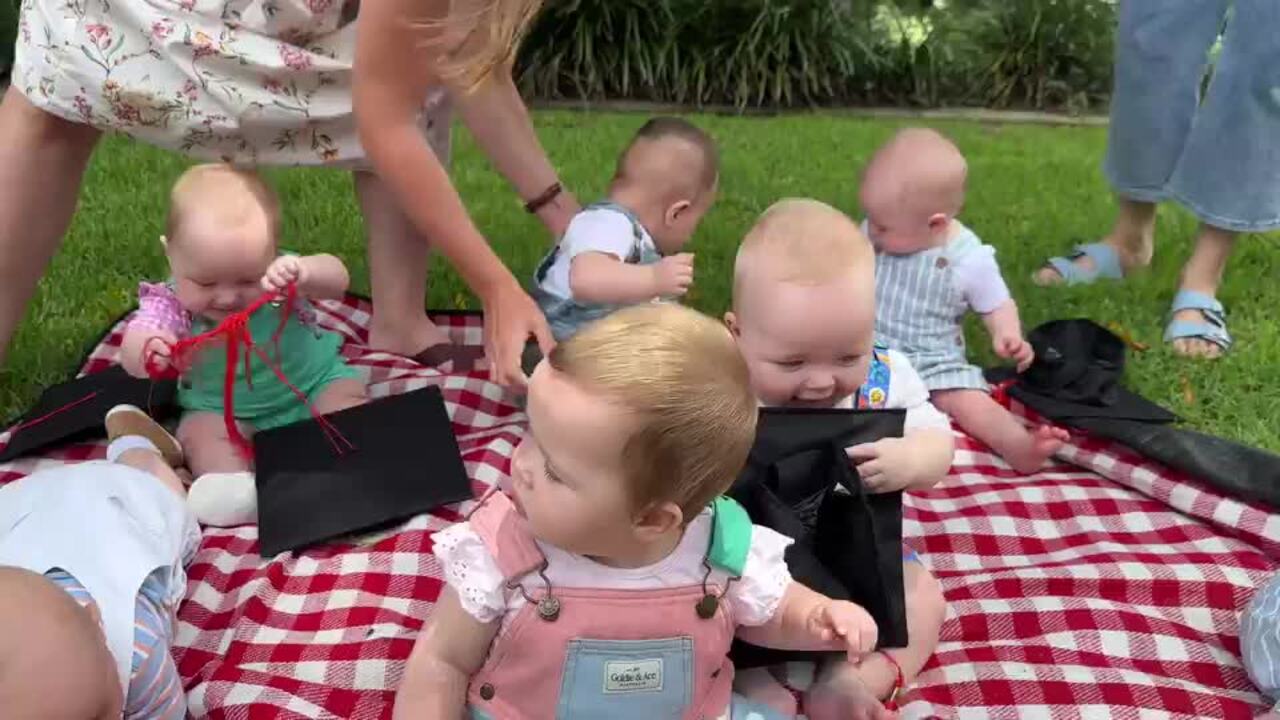 Brisbane hospital celebrates triplet boom