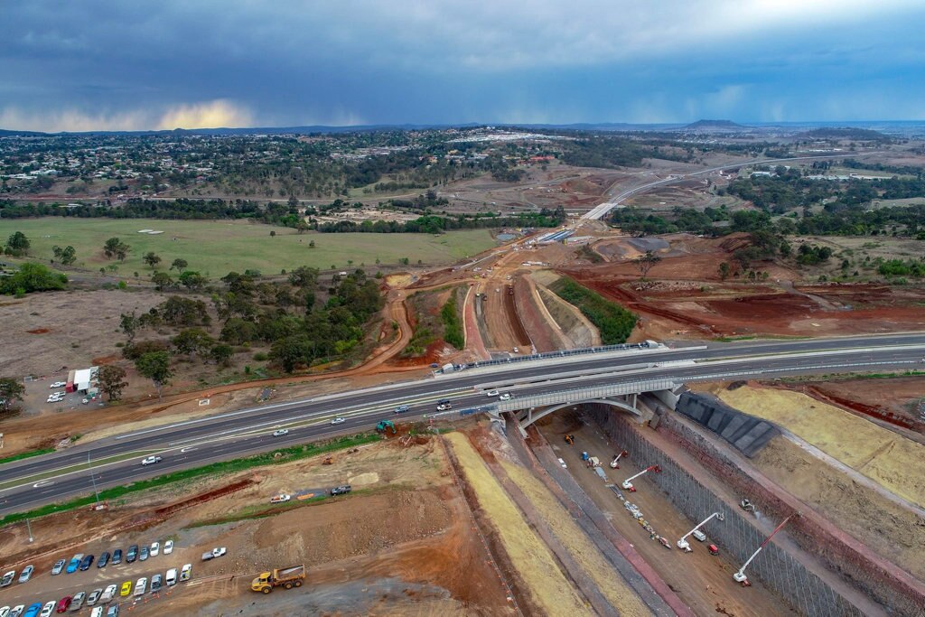 New drone photos show the TSRC construction progressing in October 2018. Picture: Nexus TSRC