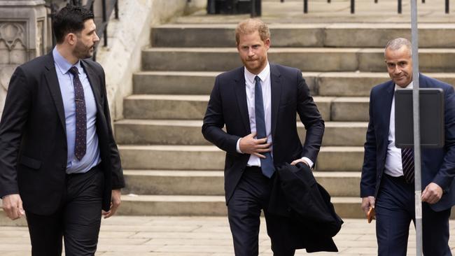 Prince Harry leaves the Royal Courts of Justice on March 27, 2023 in London, England. Picture: Dan Kitwood/Getty Images