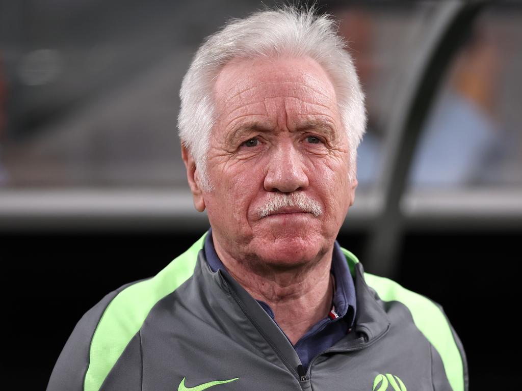 Tom Sermanni’s stint as Matildas interim coach will end on Monday night in Canberra following Montemurro’s appointment. Picture: Matt King/Getty Images