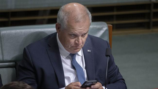 Former prime minister Scott Morrison during Question Time on Monday. Picture: NCA NewsWire / Gary Ramage