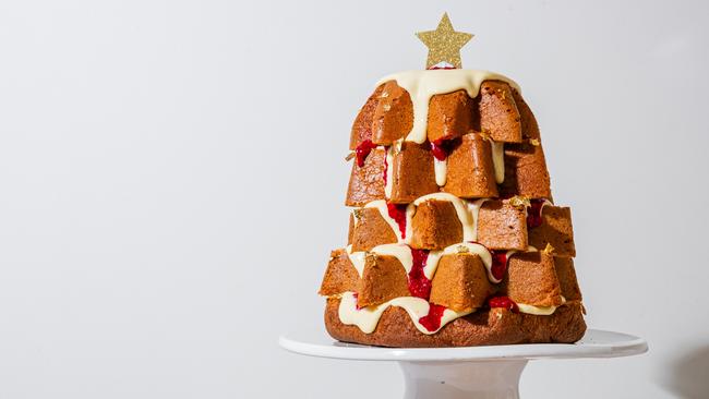 Elizabeth Hewson’s Pandoro cake is a showstopper for any festive table. Photo: Nikki To / TWAM