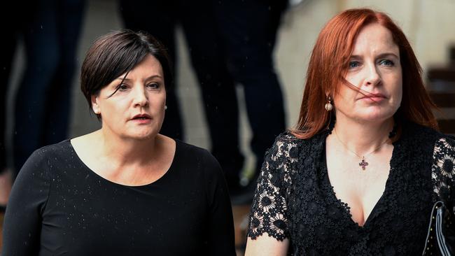 NSW Opposition Leader Jodi McKay (left) attends the memorial. Picture: Bianca De Marchi/AAP