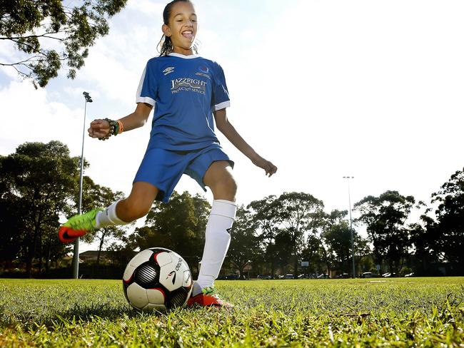 Marley Masters -10 of Hillsdale plays state rep Oztag, Plays soccer for Maroubra United, and Eastern Suburbs SAP (Skills Acquisition program) and is the Only gil on her school's  PSSA soccer side. Local Sports Star LLS. Picture: John Appleyard