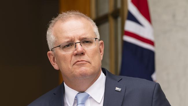 Scott Morrison appears to have judged that he will not be dragged into problems he cannot solve. Picture: Martin Ollman