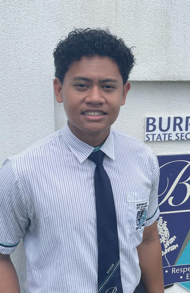 Amos Luatua, Burpengary State Secondary College, school captain. Picture: Aaron Goodwin