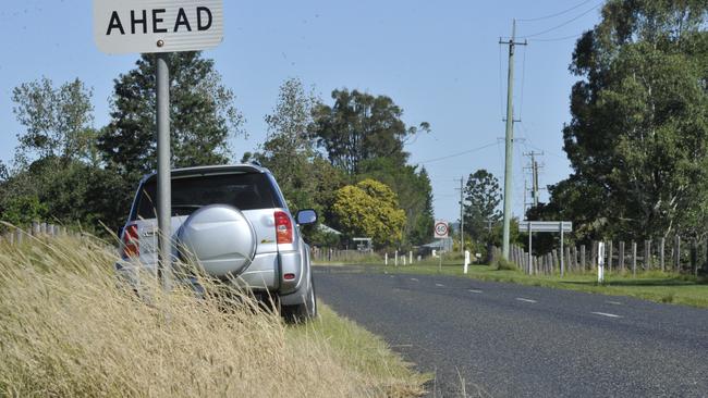 On Friday a silver Toyota RAV4 remained parked on the side of the road where a low speed police pursuit it was involved in ended just outside the 60kph Grafton city limits on Lawrence Rd on Thursday night.