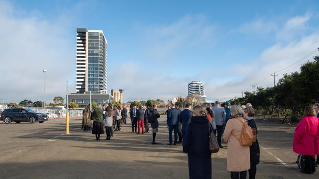 This carpark will become the convention centre precinct. Picture: Brad Fleet