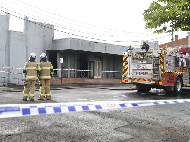 The Adass Israel Synagogue in Ripponlea was firebombed on Friday. Picture: NewsWire/ Andrew Henshaw