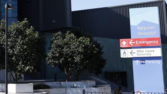 Staff at Nepean hospital say they are at breaking point over Covid. Picture: Jonathan Ng