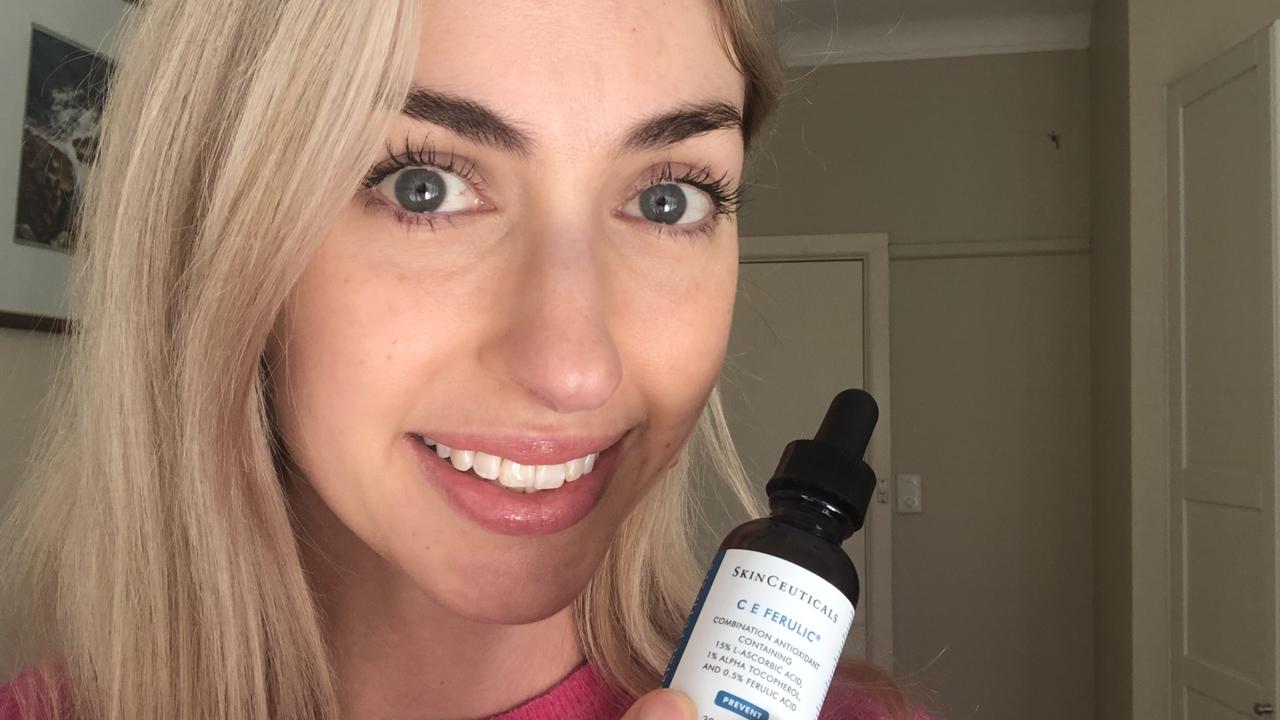 Best Of's Editor, Edwina Carr Barraclough, tried out SkinCeuticals C E Ferulic serum. Image: Supplied.